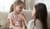 mother talking to child